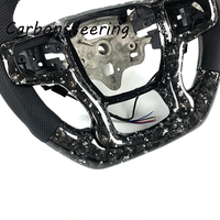 Volant en fibre de carbone forgé sur mesure pour Chevrolet Silverado 1500 LT RST Trail Boss High Country ZR2 2019+ – Amélioration de la compatibilité OEM
