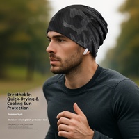 Nouveau bonnet tricoté unisexe imperméable pour sports de plein air, séchage rapide, respirant, absorbant la transpiration, fin