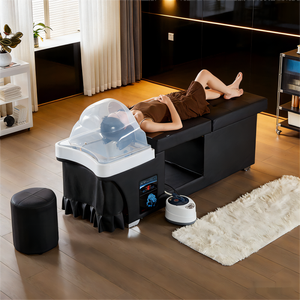 Lit de spa électrique professionnel traditionnel personnalisé avec réservoir d'eau, chauffe-eau noir, fauteuil de lavage et éponge haute densité - Product Image 5
