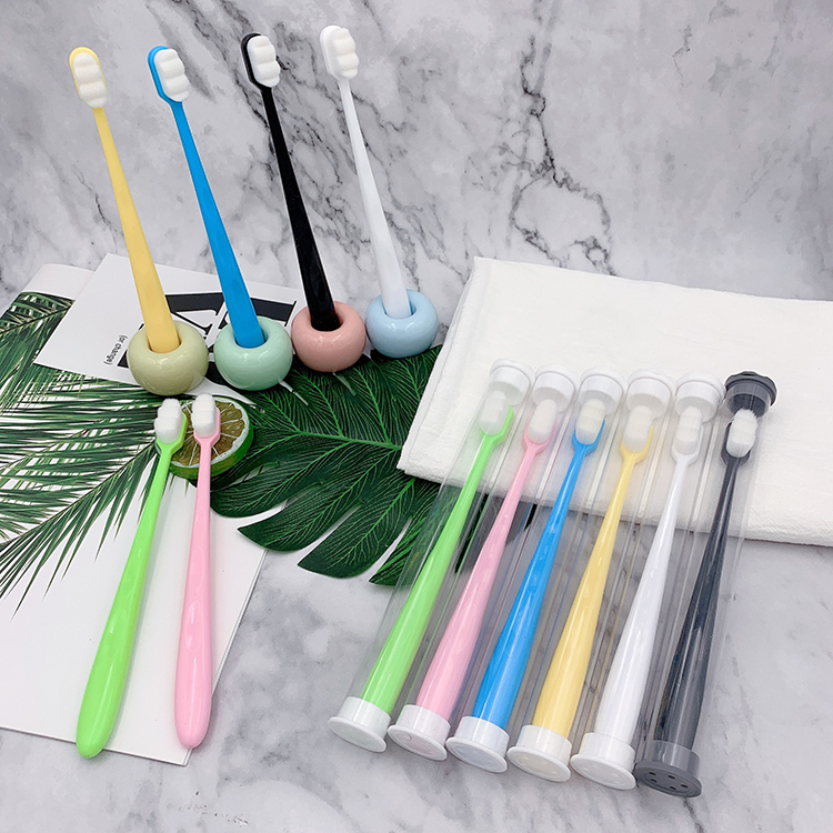 Super Fine Soft Hair Eco-friendly Micro Nano Toothbrushes with 20,000 Ultra Soft Bamboo Charcoal Bristles