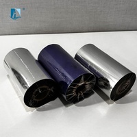 Pita Transfer Termal Lilin TTR Kustom OEM untuk Pelacakan Inventaris, Harga Pengiriman, Barcode, dan Pencetakan Label Produk