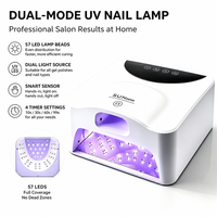 Séchoir à manucure 2088 avec fente pour le pouce, capteur automatique, lampe de polymérisation, séchoir à doigt unique, séchage rapide, 78 perles LED, lampe UV pour ongles