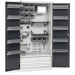 Armario Fami Perfom con puertas batientes 1023x555x2000mm 52 contenedores, capacidad de carga 800 kg - Product Image 1