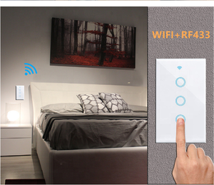 Interrupteur mural intelligent WiFi Tuya <span class=keywords><strong>Smart</strong></span> Life App <span class=keywords><strong>RF</strong></span> <span class=keywords><strong>433</strong></span> MHz BT 1/2/3/4 Gang pour fabricants - Product Image 5