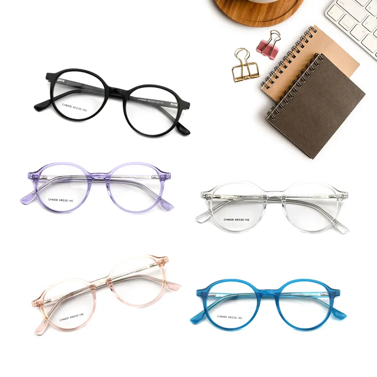New Arrival Competitive Price Korea Prescription Optical Frame Magnifying Glasses Holder Optical Fashion Woman Glasses