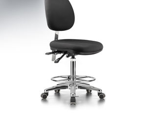 <span class=keywords><strong>Chaise</strong></span> <span class=keywords><strong>de</strong></span> laboratoire, d'hôpital ou d'école J66 moderne et confortable en tissu, pour salle <span class=keywords><strong>de</strong></span> classe, entrepôt sans poussière, atelier, avec fonction <span class=keywords><strong>de</strong></span> levage, rotation et bascule - Product Image 4