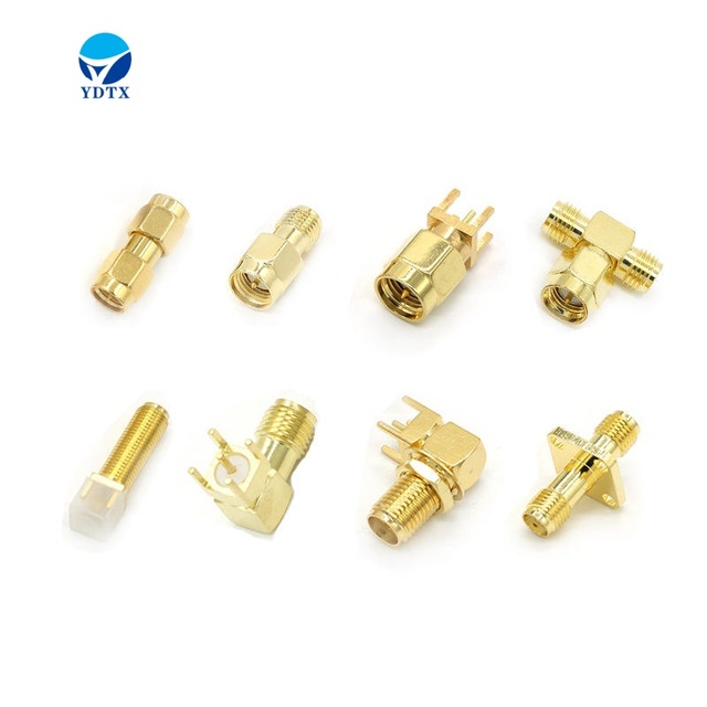 Coaxial RP-SMA Female to Female Bulkhead Connector 0-8GHz with 1.5:1 VSWR 6DB Gain 50W Max Input Power