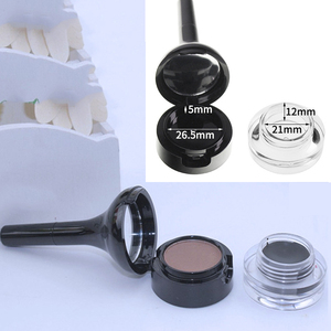 Hai-Tone Vẻ Đẹp Nhựa Container Cho Bút Kẻ Mắt Gel Và Lông Mày Pomade Bút Kẻ Mắt Màu Đen Kem Chai Với Trang Điểm Bàn Chải - Product Image 4