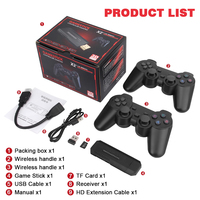 Console de jeu rétro X2 PLUS, classique nostalgique, TV domestique HD sans fil 2,4 GHz, 20000-30000 jeux intégrés, deux manettes, 128 Go