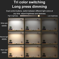 Éclairage Intérieur Ultra-Mince 3 Couleurs Dimmable 5V USB Rechargeable pour Cuisine Armoire Placard Penderie Lumière LED avec Capteur de Mouvement