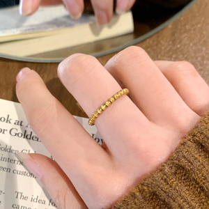 Bestseller Heiratsantrag-<span class=keywords><strong>Ring</strong></span> Gold Glänzender <span class=keywords><strong>Ring</strong></span> Schmuck Edelstahl Paar-<span class=keywords><strong>Ring</strong></span> für Frauen Männer - Product Image 3