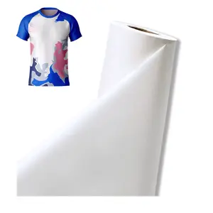 Kertas Transfer panas pasokan langsung pabrik kaus putih tingkat tinggi untuk aplikasi tekstil cetak sublimasi