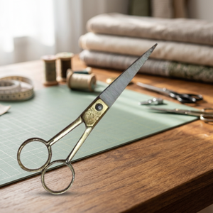 Iron Gold <b>Left</b> <b>Handed</b> Barber <b>Scissors</b> - Product Image 2