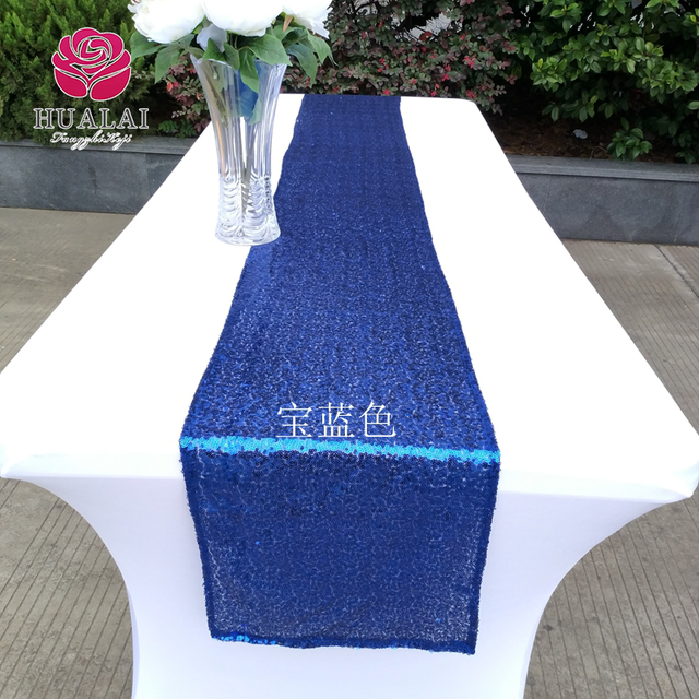 HT-TC-Z011-13inch*108inch Attractive sequined table runners