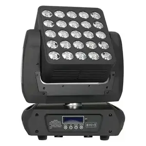 3%-5% הנחה הצעה מיוחדת דוט מטריקס 5x5 25x12w led beam מכונת כביסה הזזת ראש אור עבור שלב dj בר חתונה