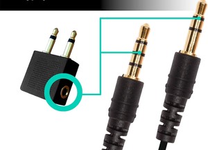 <span class=keywords><strong>Convertidor</strong></span> <span class=keywords><strong>de</strong></span> adaptador <span class=keywords><strong>de</strong></span> conector <span class=keywords><strong>de</strong></span> <span class=keywords><strong>audio</strong></span> AUX macho <span class=keywords><strong>de</strong></span> 3,5mm a hembra <span class=keywords><strong>de</strong></span> 3,5mm <span class=keywords><strong>para</strong></span> usar auriculares en vuelos <span class=keywords><strong>de</strong></span> aviones - Product Image 4