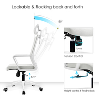 Chaise de bureau exécutive moderne et confortable avec dossier en maille de haute qualité, idéale pour les bureaux professionnels - Offre Spéciale