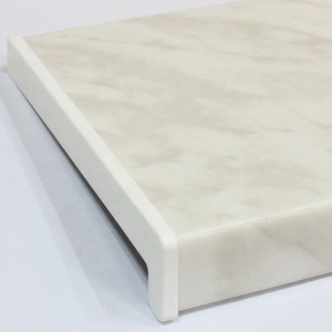 Plinthes de fenêtre en <span class=keywords><strong>PVC</strong></span> effet calcaire à bord droit - Product Image 1