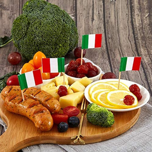 Wholesale Cheap Price Paper Material Italy <strong>Flag</strong> Toothpicks Small Mini Stick 2.5*3.5 cm Country Picks for Party Decoration <strong>Cake</strong> - Product Image 5