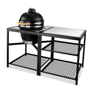 SEB <span class=keywords><strong>KAMADO</strong></span> <span class=keywords><strong>TABLE</strong></span> pour 21 "23.5" Charcoal <span class=keywords><strong>Joe</strong></span> Shape <span class=keywords><strong>Kamado</strong></span> Grill - Product Image 2