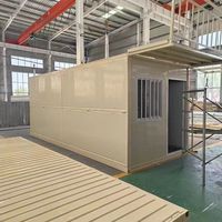 Maison de conteneur pliante mobile en acier maison de paquet plat à pliage rapide pour l'Amérique pour hôtels appartements hôpitaux