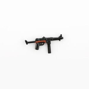 Figura de Soldado Militar en Miniatura de la Segunda Guerra Mundial, <span class=keywords><strong>Arma</strong></span> del Ejército MP40, Modelo de <span class=keywords><strong>Arma</strong></span> de Dos Colores, Bloques de Construcción de Juguetes - Product Image 1