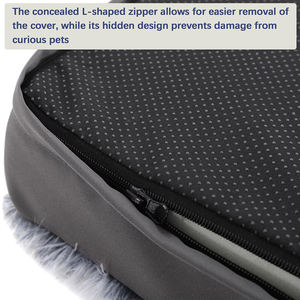 Cama para Perros Ksia Ortopédica Personalizada de Lujo, de Felpa Sólida para Todas las Estaciones, con Funda Extraíble Lavable y Sostenible - Product Image 5