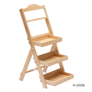 Estante Plegable de Madera de <span class=keywords><strong>Pino</strong></span> de Tres Niveles con Pizarra Blanca en la Parte Superior, Tipo Vertical, Multifuncional, Ecológico, Impermeable - Product Image 1