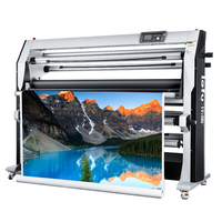 Laminateur automatique électrique rouleau à rouleau LeFu LF1700-D2 60C pour lamination à chaud/froid de films plastiques et signalétique