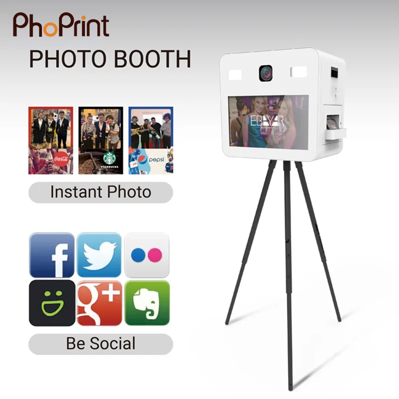 Phoprint Self-Service Photo Printing Standing Photo Booth Machine Photo For Wedding