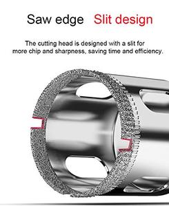 Set di punte diamantate per sega a tazza con guida per sega a tazza dimensioni del foro del dispositivo di fissaggio 1/4 - 2 pollici per serbatoio di pesce in vetro per piastrelle <span class=keywords><strong>Gran</strong></span> - Product Image 5