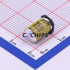 ตัวเก็บประจุอลูมิเนียมอิเล็กโทรลีติค SMD VKMC1002A220MV D6.3xL10mm 22uF 20% 100V 290mA-100kHz - Product Image 2