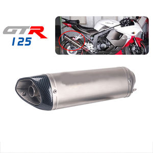 Système d'Échappement Universel pour Moto Z250 GTR <span class=keywords><strong>125</strong></span> 250 300 R3 25 R6 <span class=keywords><strong>MT07</strong></span> MT09 R3 Avec DB Killer - Product Image 1