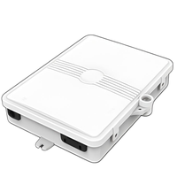 Boîte de rangement murale extérieure pour câble de descente à fibre optique avec serrure, prise en charge des adaptateurs SC/LC