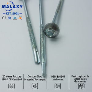 MALAXY - Vis autoperceuse longue à tête hexagonale en acier au carbone avec rondelle EPDM pour panneaux sandwich et toitures métalliques - Product Image 3