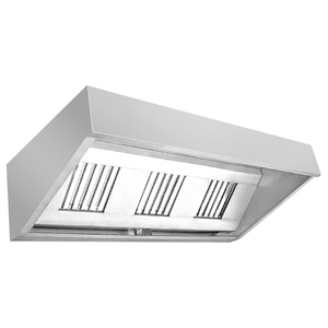 Hotte de cuisine professionnelle électrique murale en acier inoxydable pour restaurant - Product Image 1