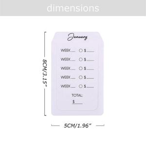 الأكثر مبيعًا Yihe لوحة عدادات الميزانية المدرجة A5/A6/A7 لمراجعة شيك الدفع مع 3 فتحات من 12 ورقة/24 صفحة في 12 شهرًا - Product Image 4