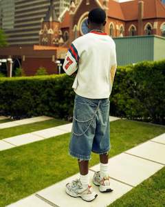 <span class=keywords><strong>T</strong></span>-<span class=keywords><strong>shirt</strong></span> Personalizzata Yingling Spalla Scivolata Stampa Serigrafica Heavyweight 100% Cotone Boxy Cropped Oversize - Product Image 6