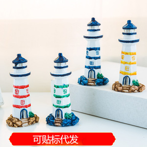 Mini faroles de resina, adornos de estilo mediterráneo, pequeñas decoraciones para acuarios, accesorios para peceras, diseño clásico - Product Image 5