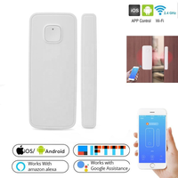 Sensor Inteligente para Puerta y Ventana, Detector de Alarma Inalámbrico WiFi para Alexa y Google Home