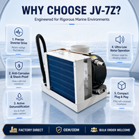 Unité de climatisation marine à onduleur 7000 BTU, refroidie par eau, système de refroidissement pour bateau de pêche, refroidissement de cabine de pilotage, 220V