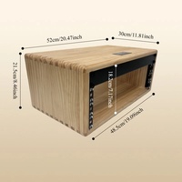 Boîtier de serveur personnalisable en bois massif de 19 pouces 2U3U4U6U |   Amplificateur Récepteur Autres équipements Assemblage |   Ménage |