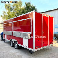 Orientalische China-Pizza-Food-Trailer Burger-Fast-Food-Wagen Eiscreme-Food-Truck Voll Ausgestattet
