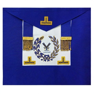 Masonic regalia CRAFT Grand undress apron สำหรับ asst. โลโก้ปักมือเลขานุการ - Product Image 1