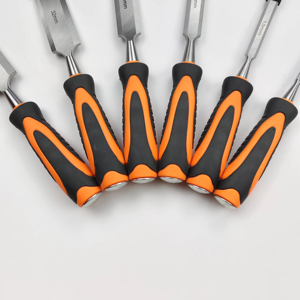 Wholesale Price Handmade Woodworking Steel Carving <strong>Chisel</strong> <strong>Set</strong> Professional <strong>Wood</strong> Flat <strong>Chisel</strong> With Plastic <strong>Handle</strong> - Product Image 5