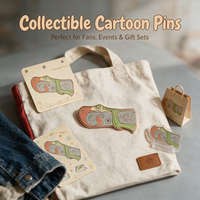 Épinglette en émail souple personnalisée avec illustration artistique, plaquée or rose, forme irrégulière, badge métallique pour collection d'art, OEM en gros