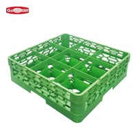 Étagère à vaisselle et bols en plastique moderne à compartiments, robuste, 25 trous, résistante à la chaleur, pour les chaînes de restauration rapide