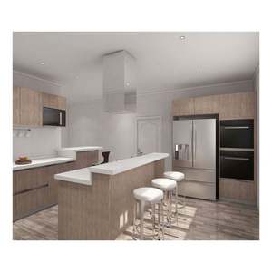 Juego de Muebles de Cocina Completo de Diseño Moderno 2024, Incluye Fregadero con Superficie Acrílica, Grifo con Bisagras, Encimera Laminada, Listo para Armar - Product Image 4