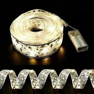 <span class=keywords><strong>2025</strong></span> Mới Trong Nhà Chuỗi Cổ Tích Ánh Sáng Cây Giáng Sinh Trang Trí Ribbon Xmas Bow Ánh Sáng B/O Hoạt Động Cho Lễ Phục Sinh Kỳ Nghỉ - Product Image 1