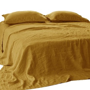Tissu mélangé 45 % lin 55 % coton pour literie, couleur unie, en gros, provenant de fournisseurs de tissus en lin - Product Image 1